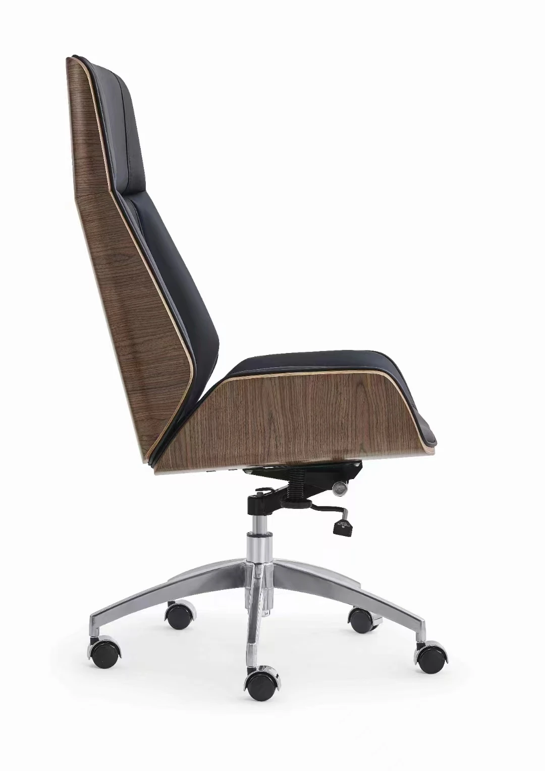 Sederica D244 High Back Black PU Leather Plywood Swivel Chair - Image 5