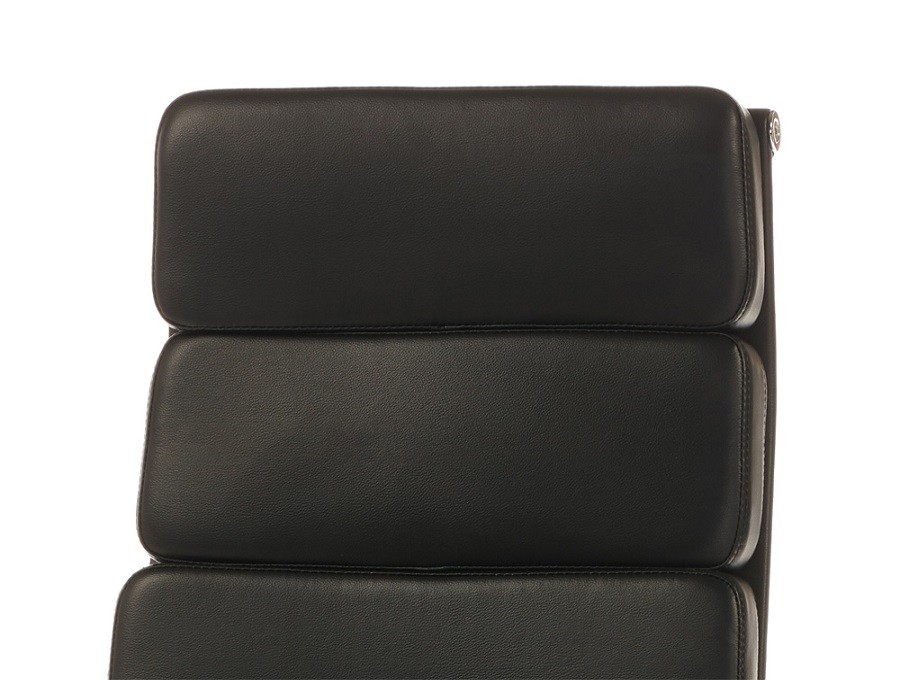 Eames Style EA219 Soft Pad High Back Office Chair Replica – Black Leather - Image 6