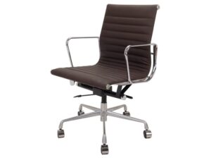 Eames Style EA117 Chocolate Brown Thin Pad Office Chair